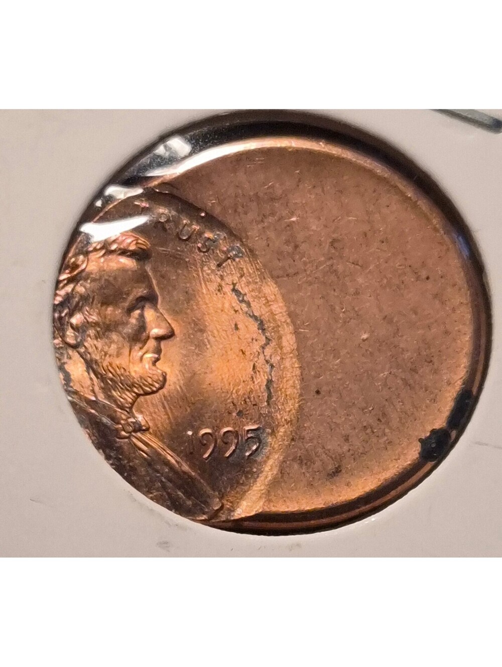 1995 Lincoln Memorial Penny 50% Off Struck #38